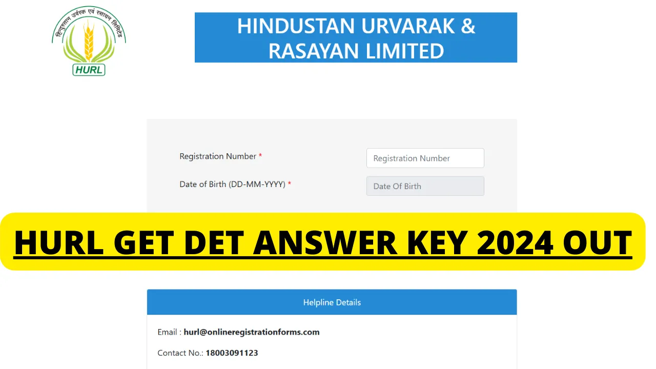 HURL GET DET Answer Key 2024 OUT